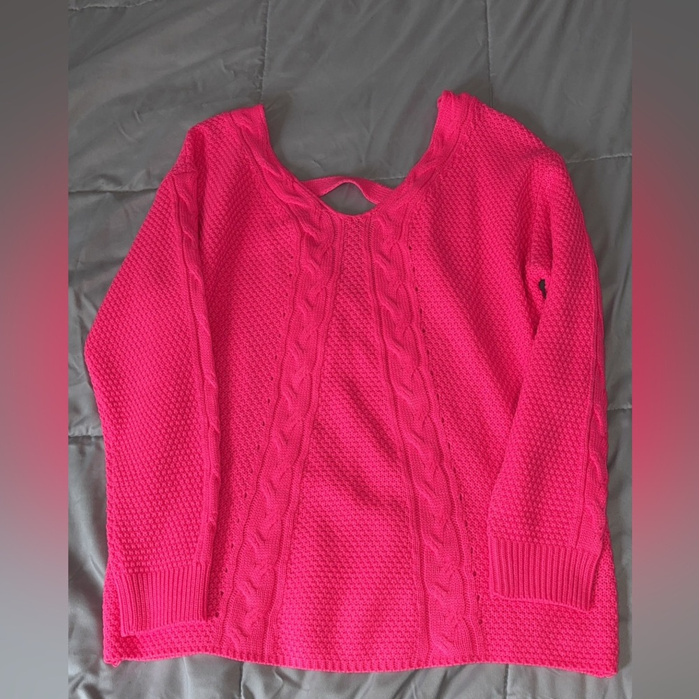 Hot pink sweater